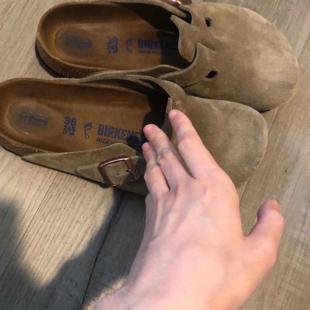 Birkenstock Boston taupe size 38